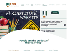 Tablet Screenshot of fhrinstitute.org